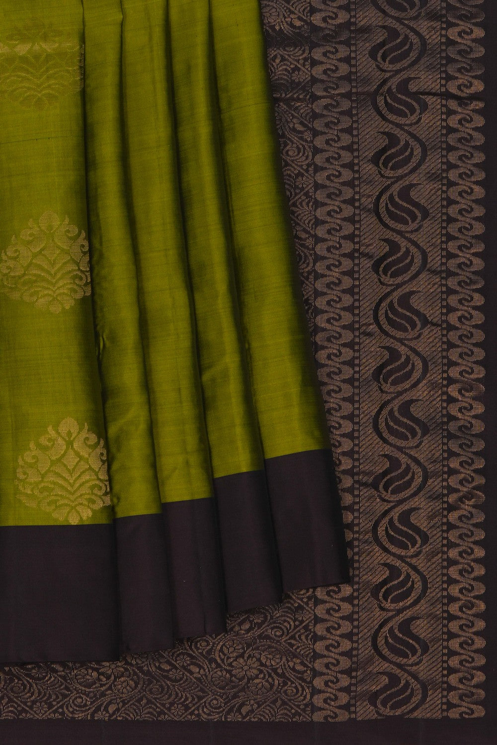 South Silk Moss Green Saree