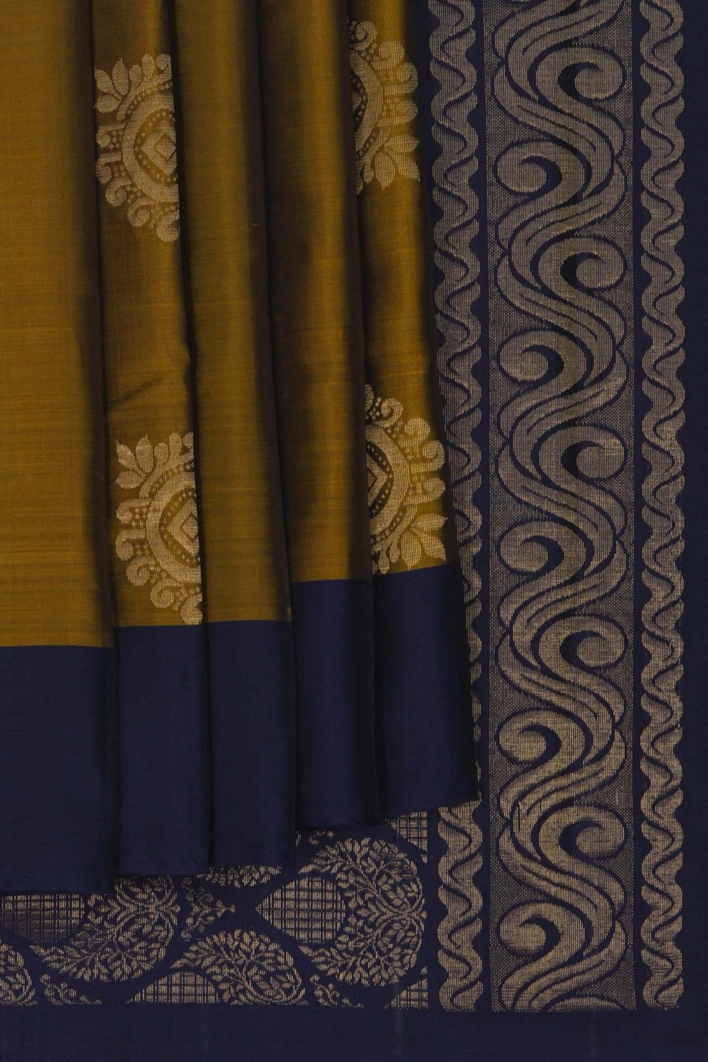 South Silk Moss Green Saree