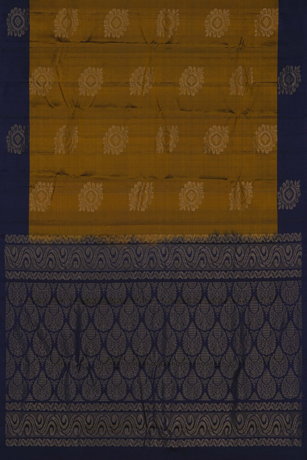 Image of South Silk Moss Green Saree