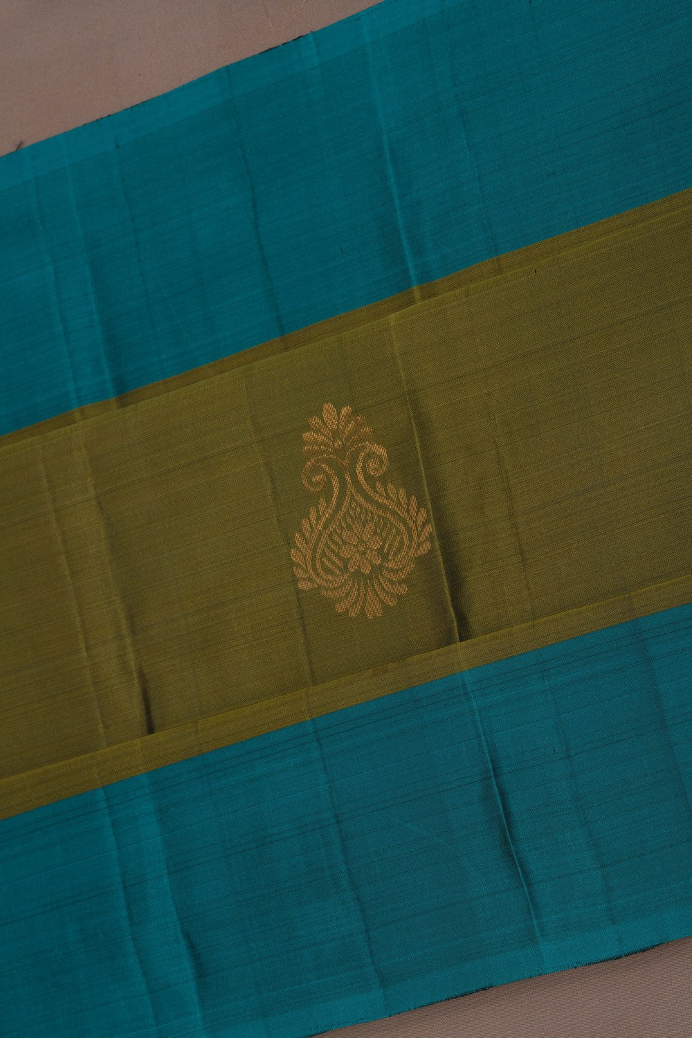 Image of South Silk Moss Green Saree