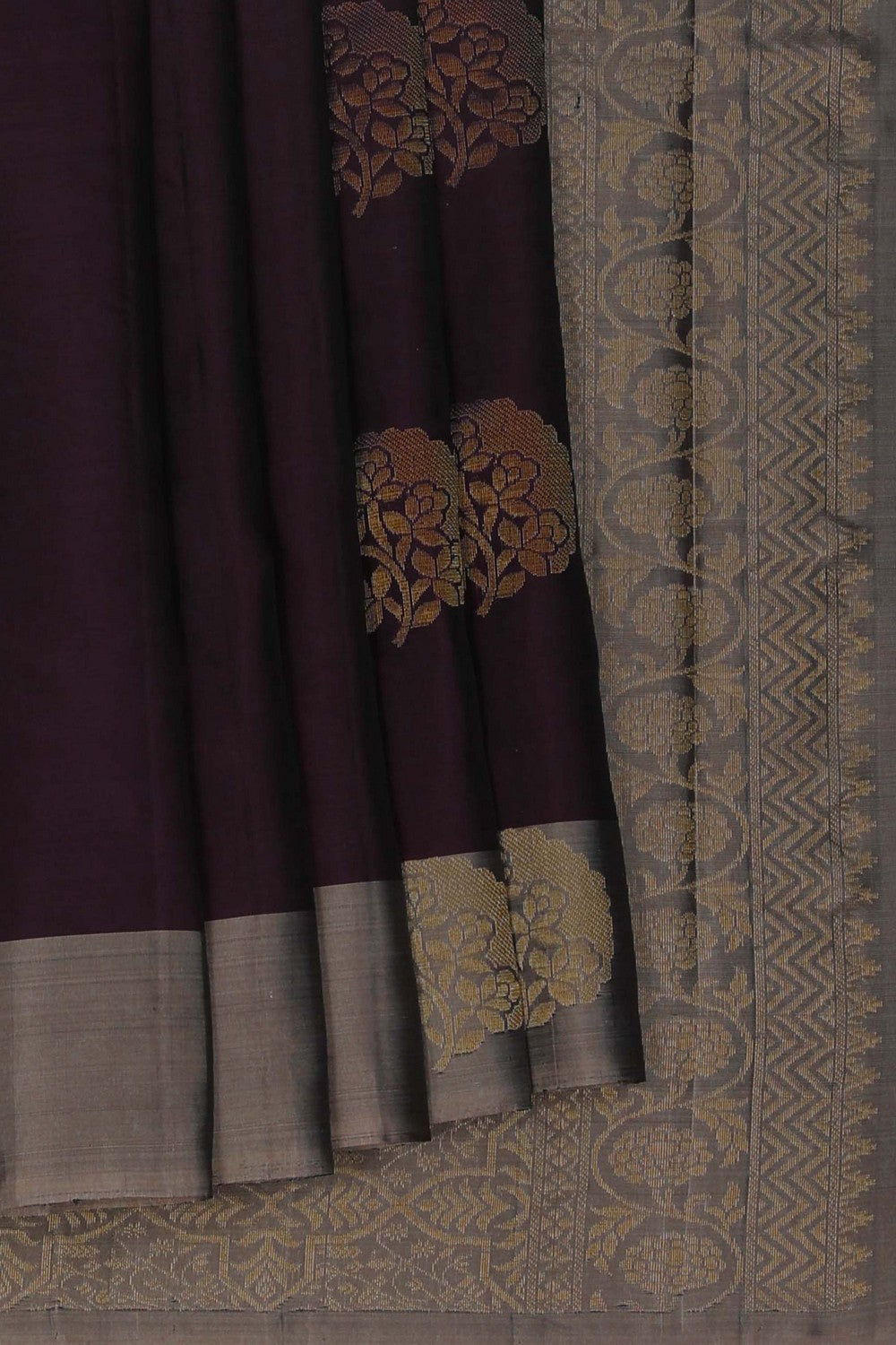 South Silk Coffee Brown Saree