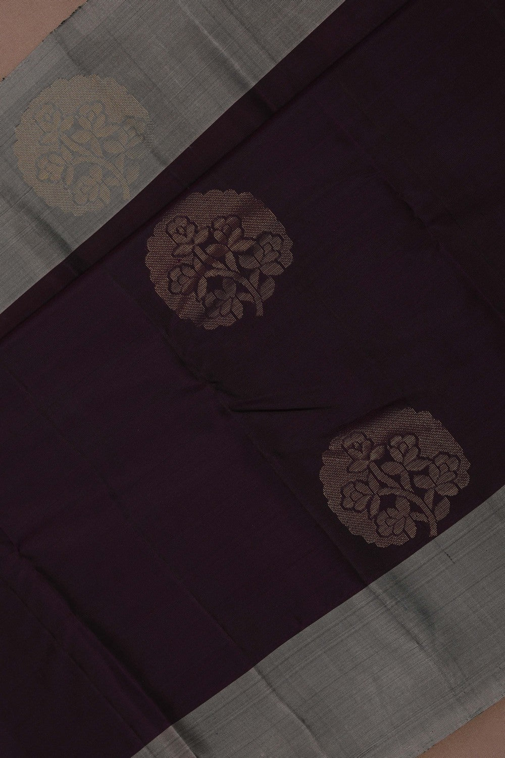 South Silk Coffee Brown Saree