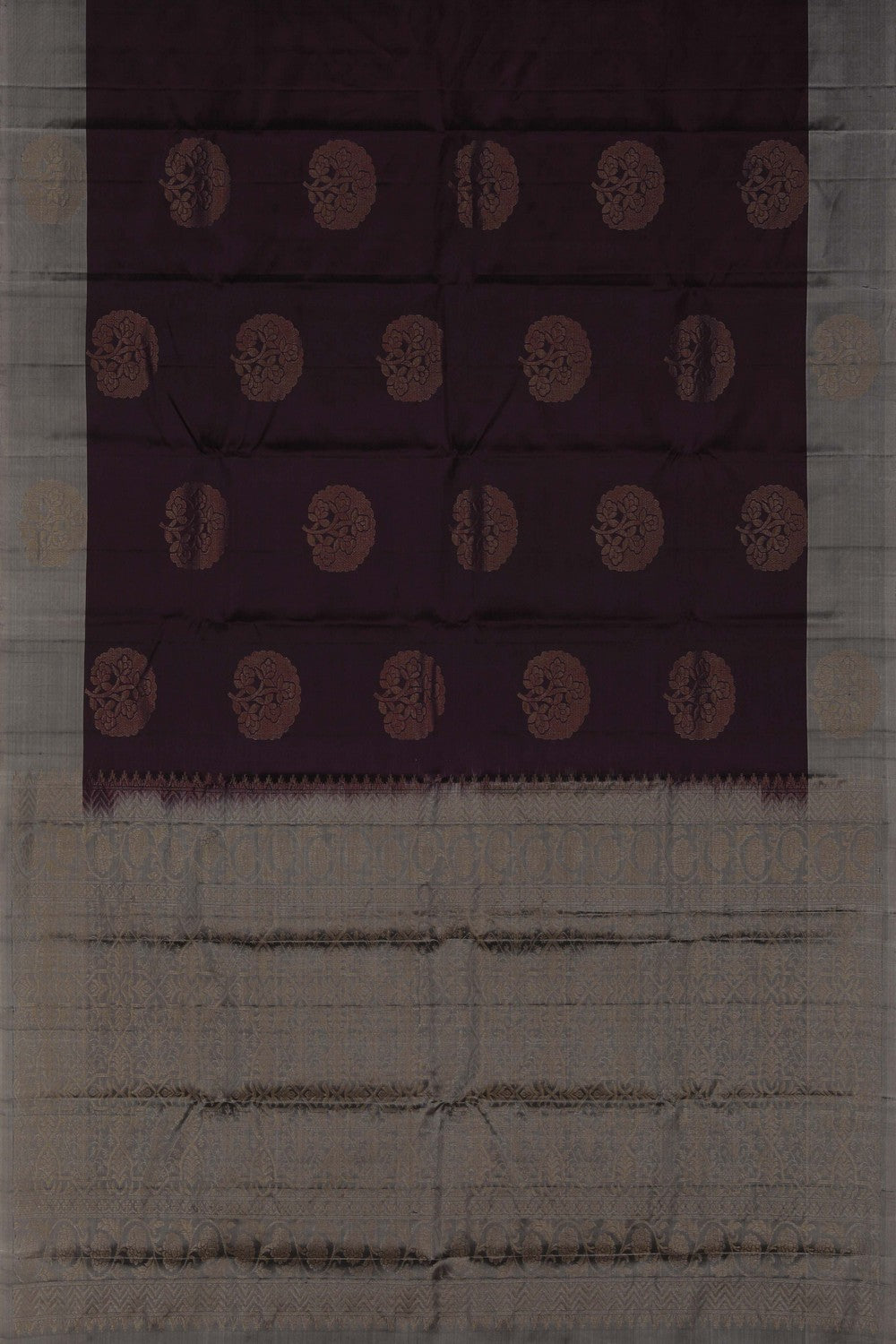 South Silk Coffee Brown Saree