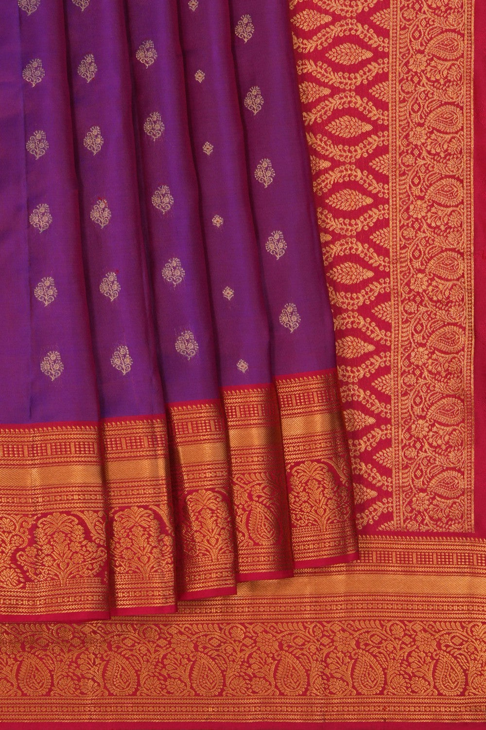 Image of South Silk Purple Saree