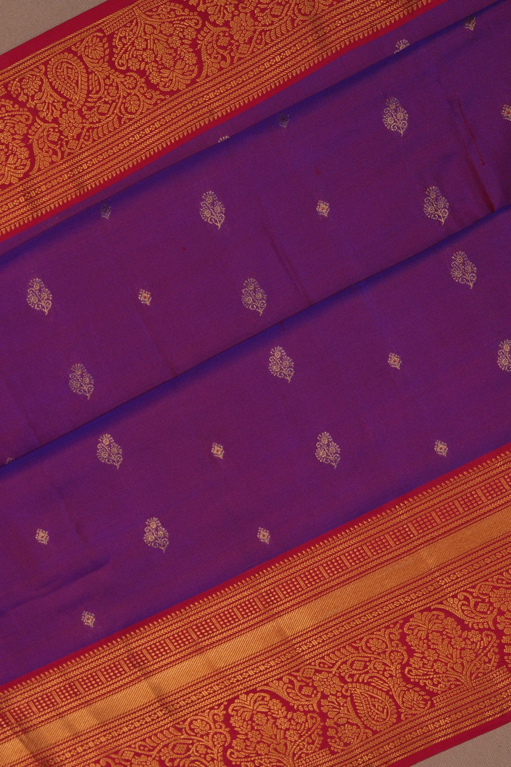 Image of South Silk Purple Saree