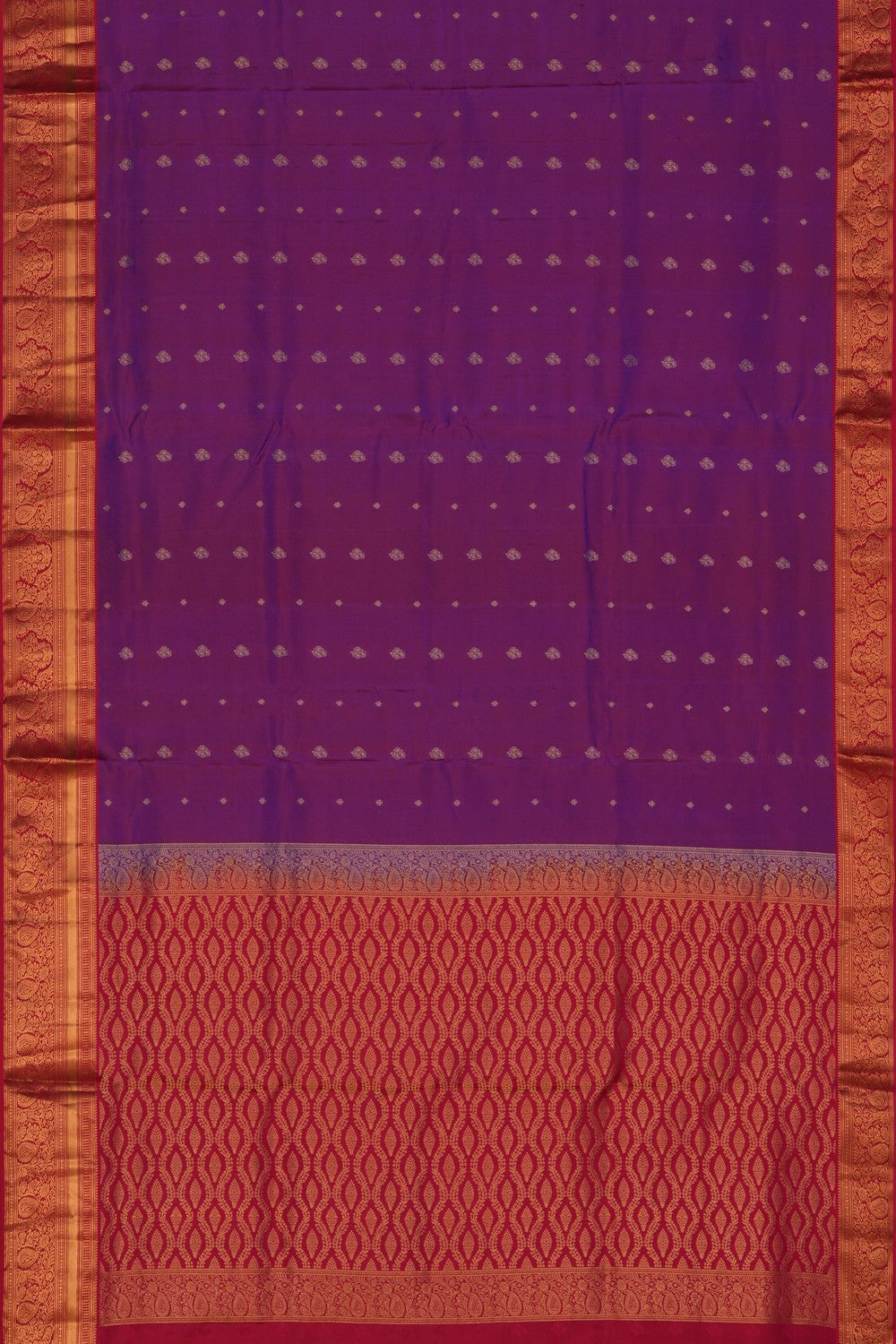Image of South Silk Purple Saree