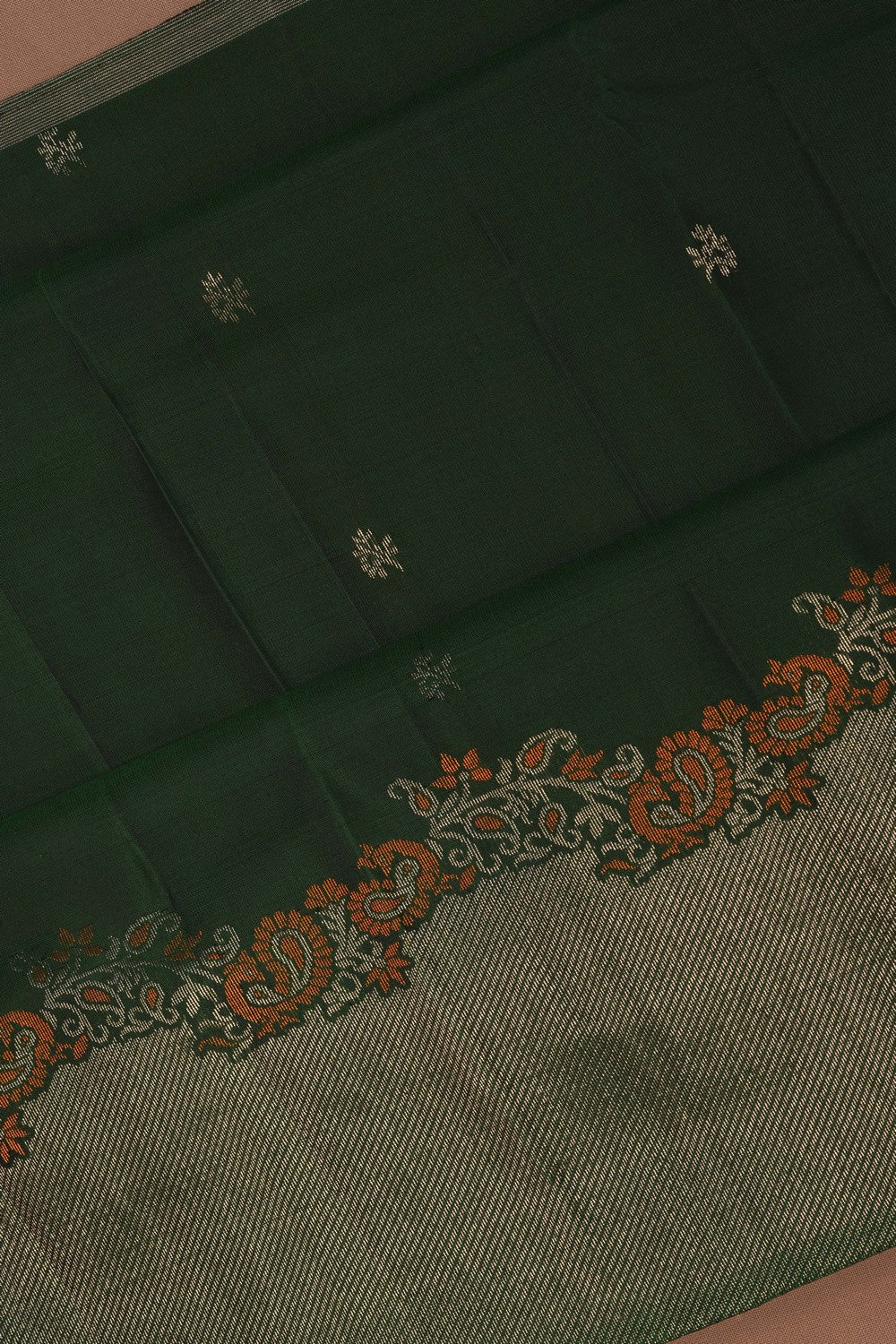 Image of South Silk Green Saree
