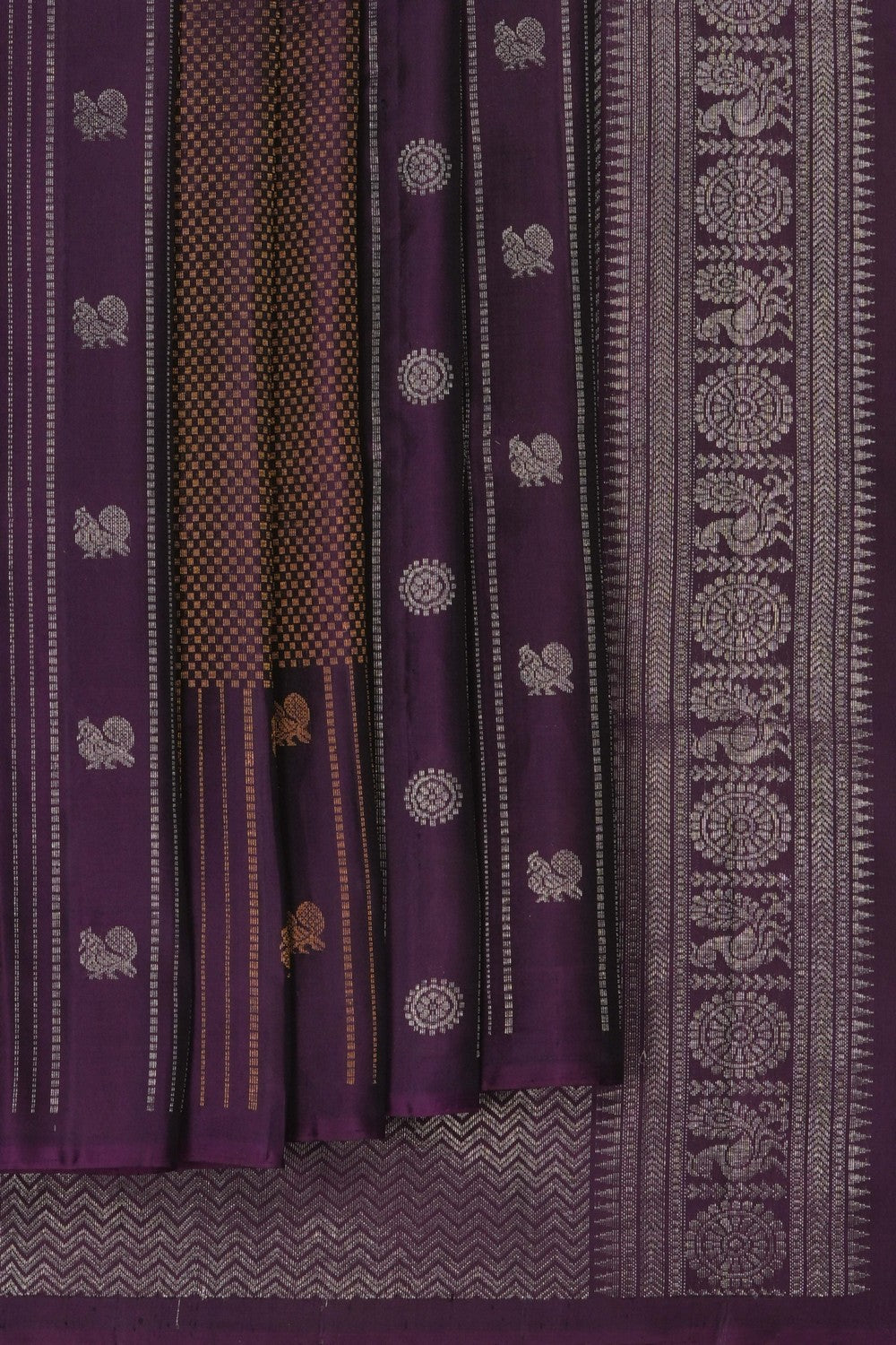 Image of South Silk Violet Saree
