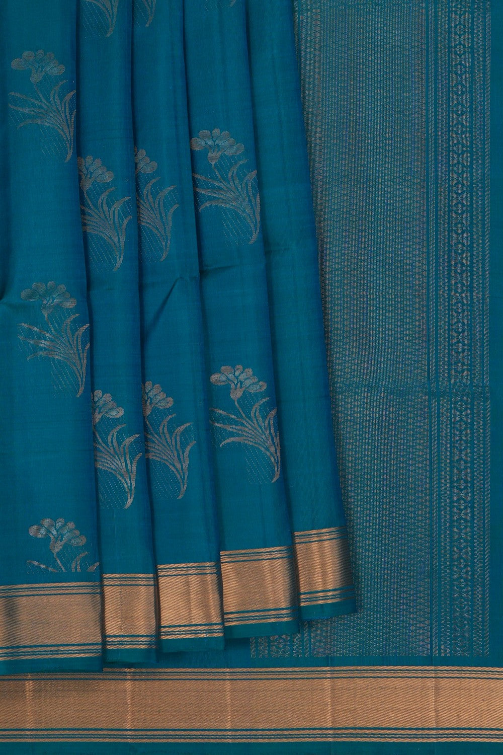 Image of South Silk Blue Saree