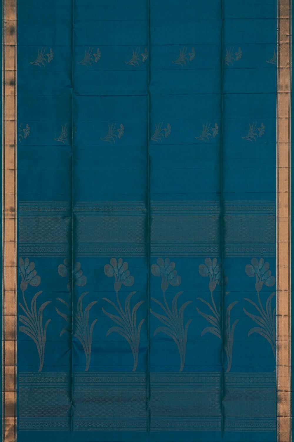 South Silk Blue Saree