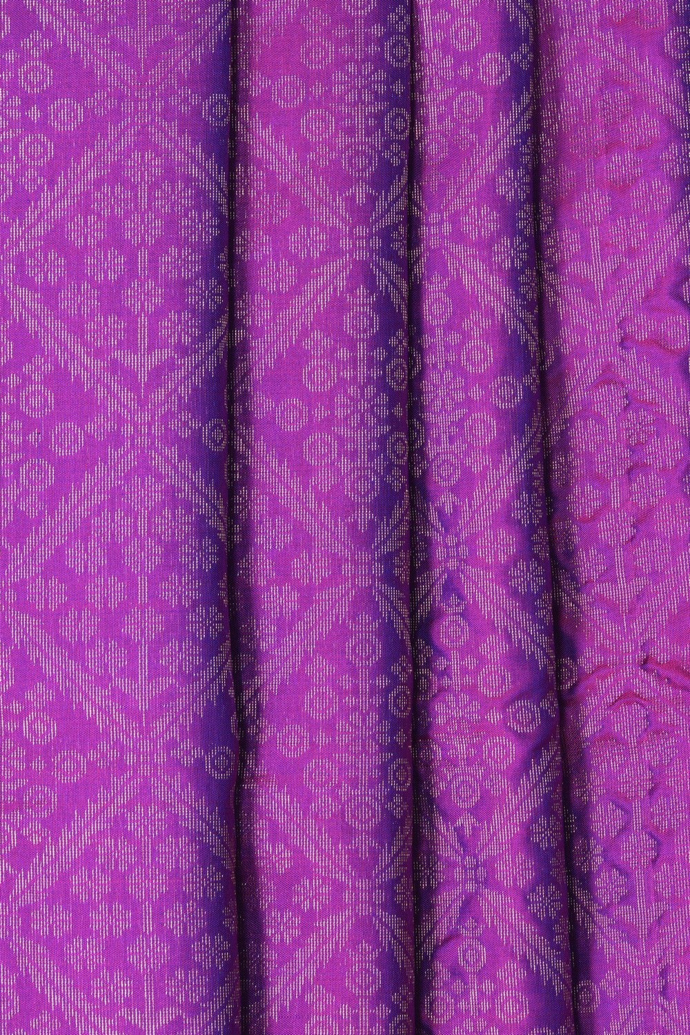 Image of South Silk Brocade Purple Saree