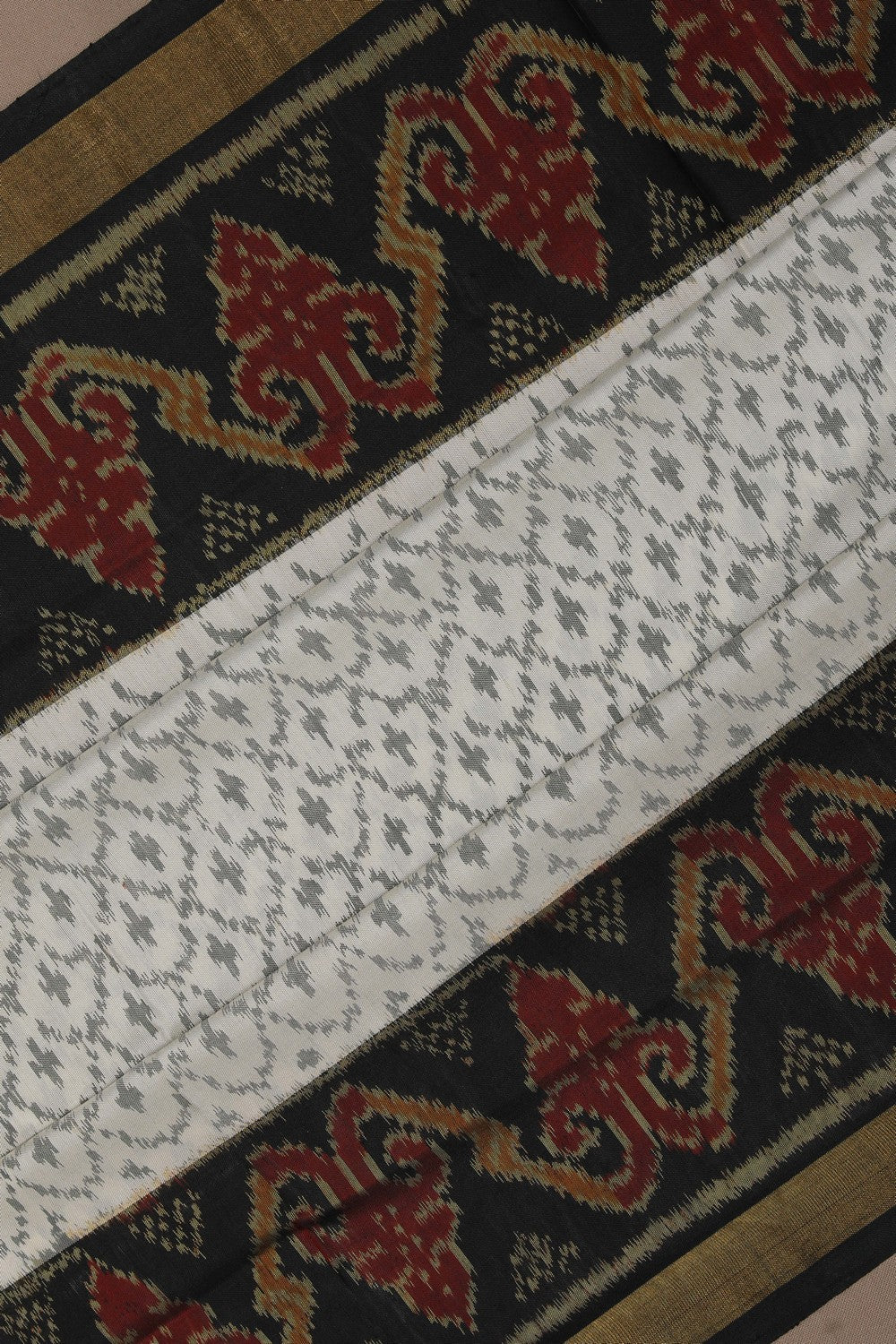 Rajkot Silk White Saree