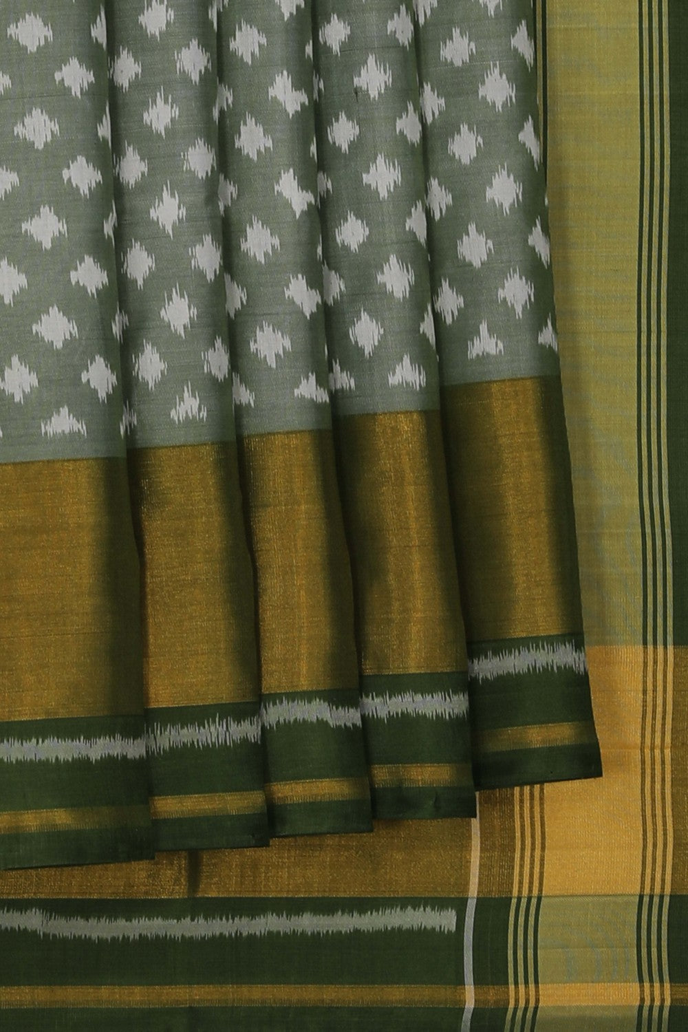 Rajkot Silk Sage-Green Saree