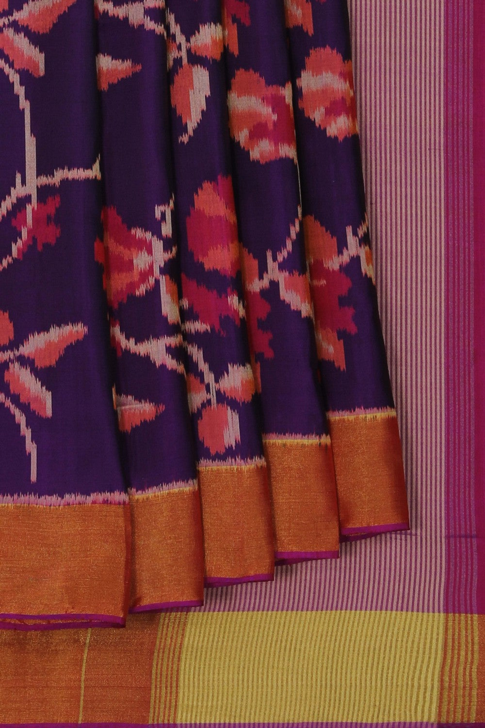 Image of Rajkot Silk Purple Saree