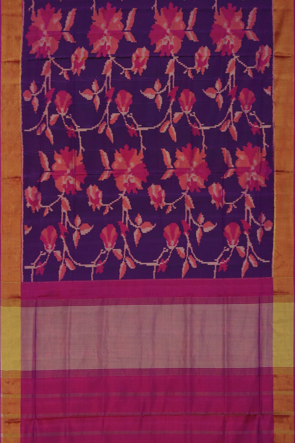 Image of Rajkot Silk Purple Saree