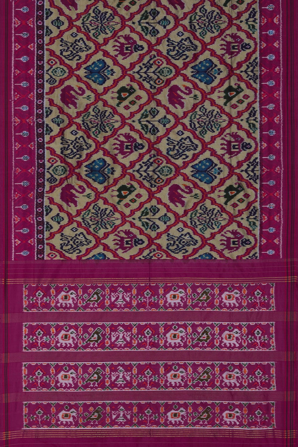 Image of Pochampally Ikat Silk Saree