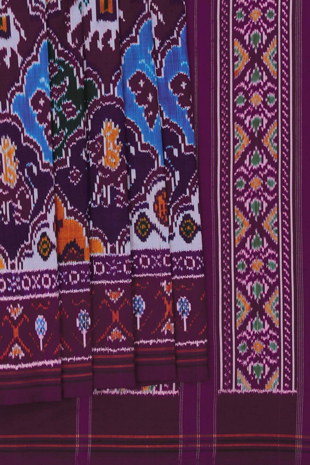 Image of Pochampally Ikat Silk Saree