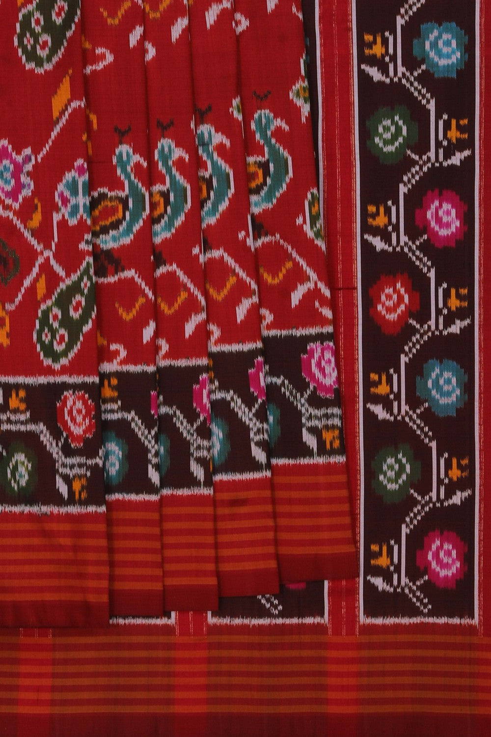 Image of Pochampally Ikat Silk Saree