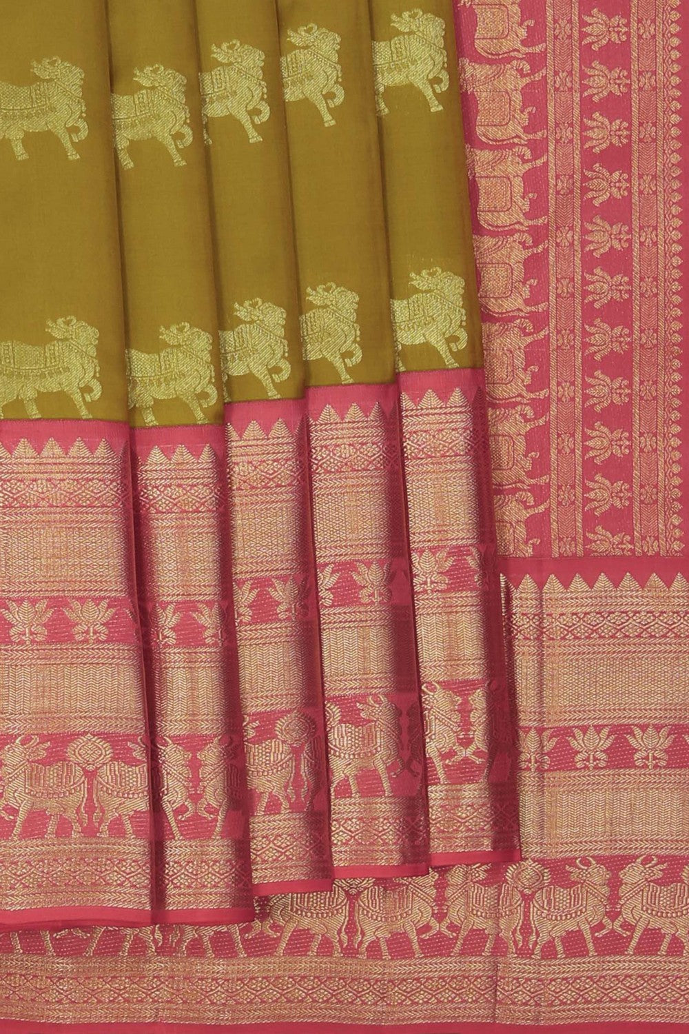 Image of South Silk Spring Green Saree