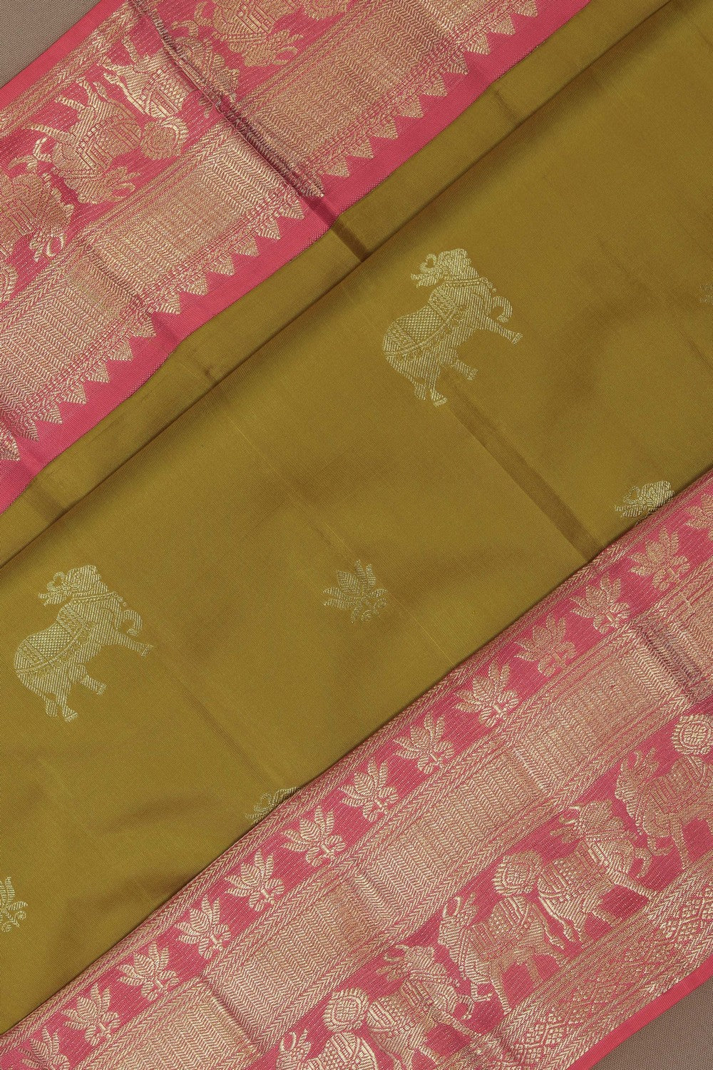 Image of South Silk Spring Green Saree