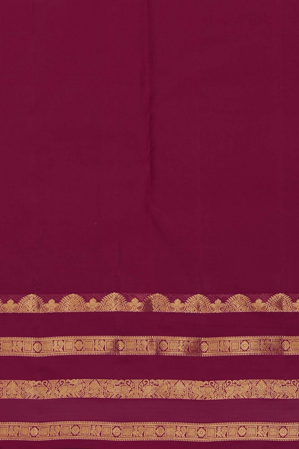 South Silk Fuchsia-Pink Saree