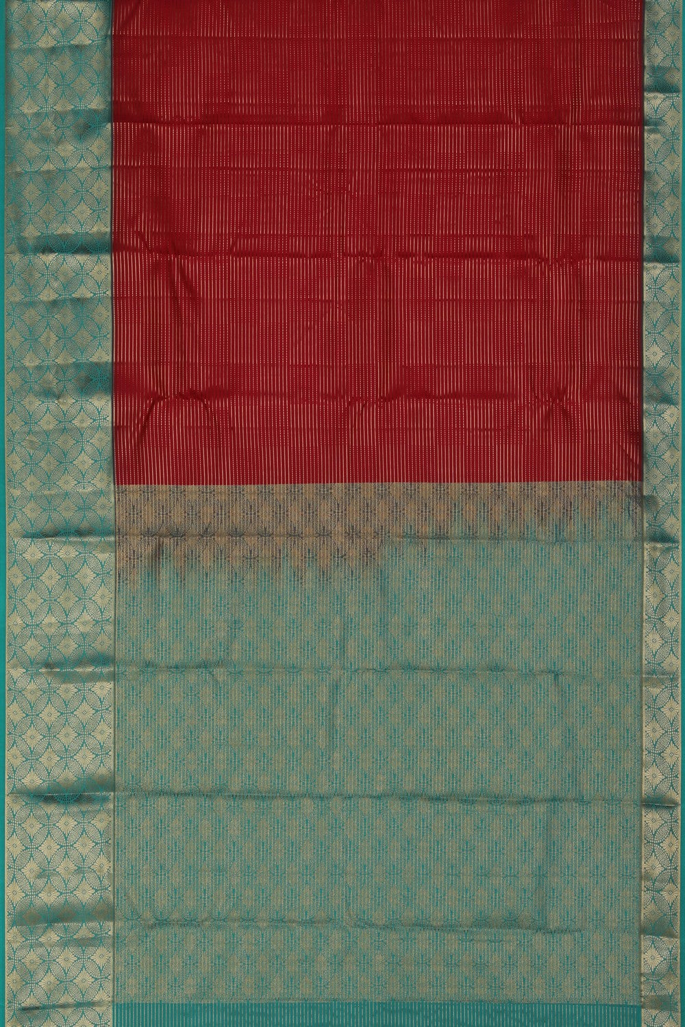 Image of South Silk Ruby Red Saree