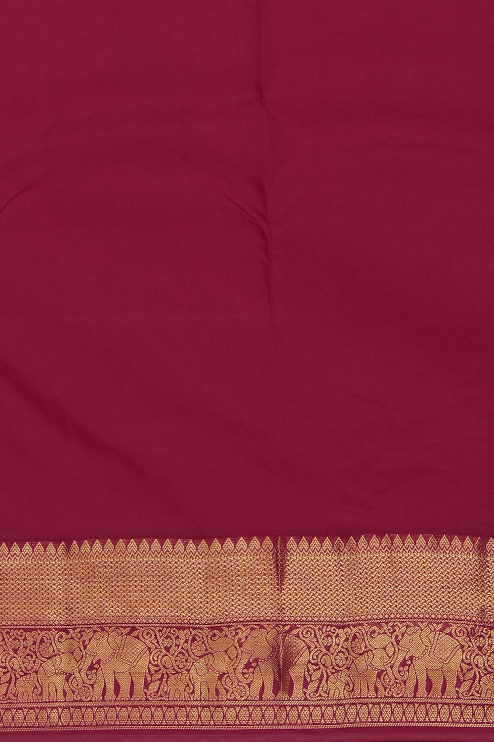 Image of South Silk Fuchsia-Pink Saree