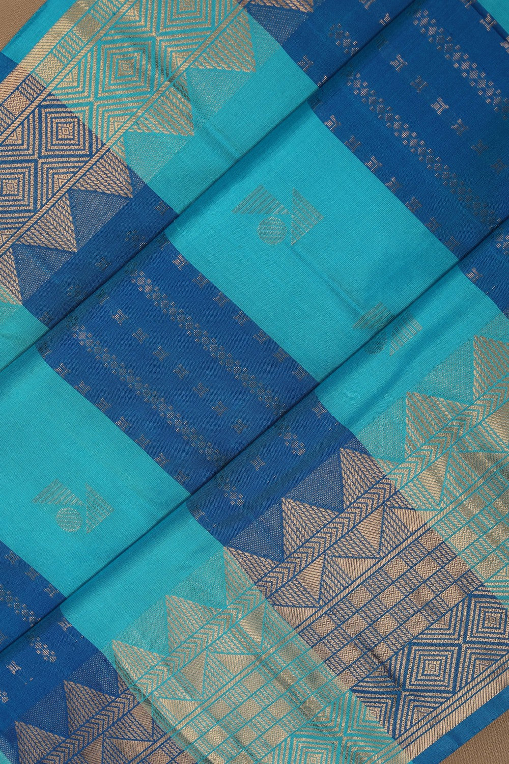 Image of South Silk Blue Saree