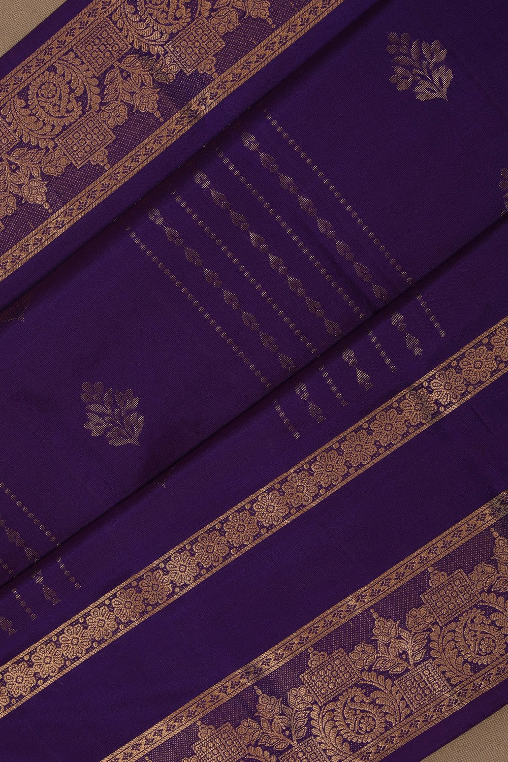 Image of South Silk Purple Saree