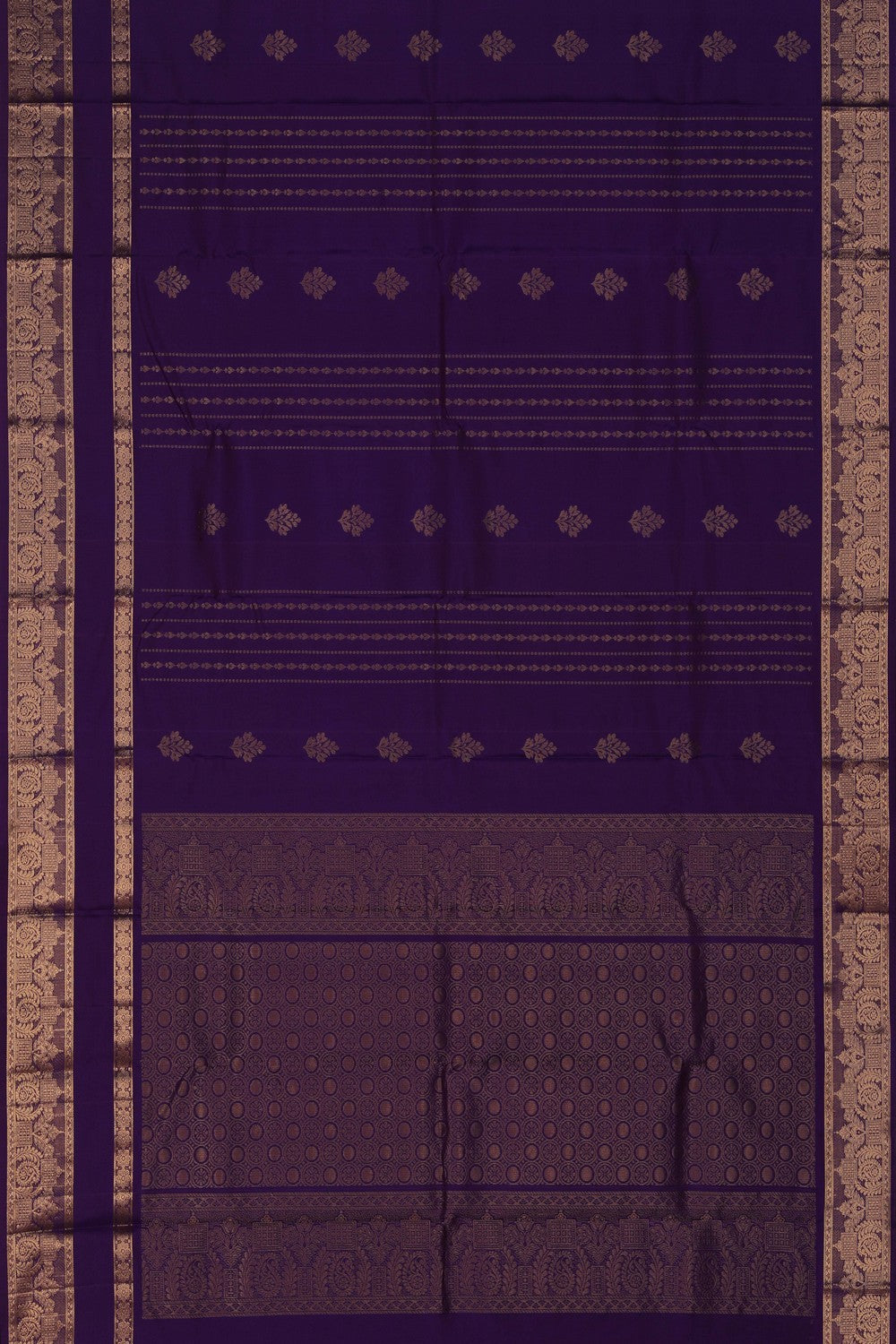 South Silk Purple Saree