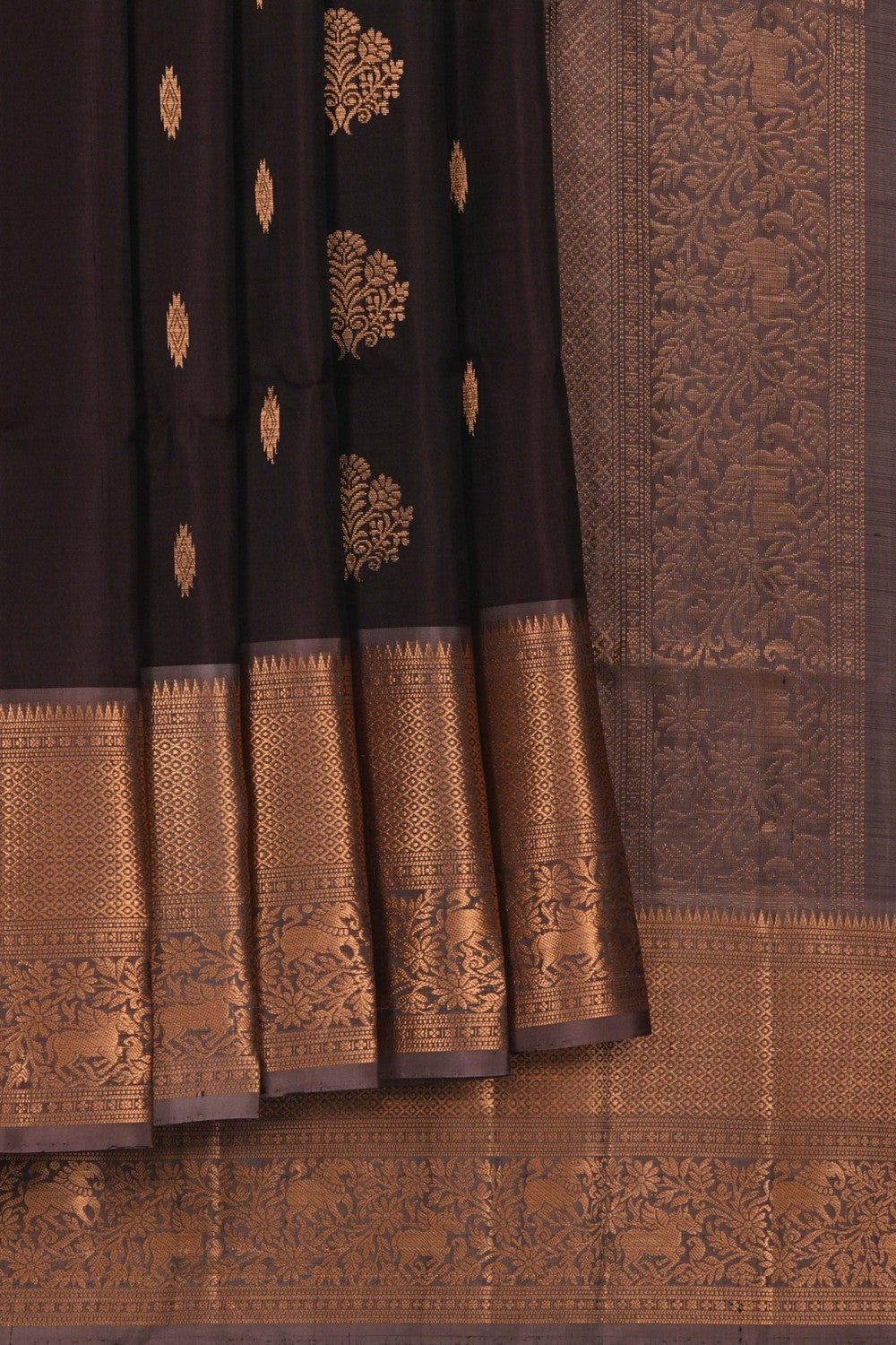 South Silk Brown Saree