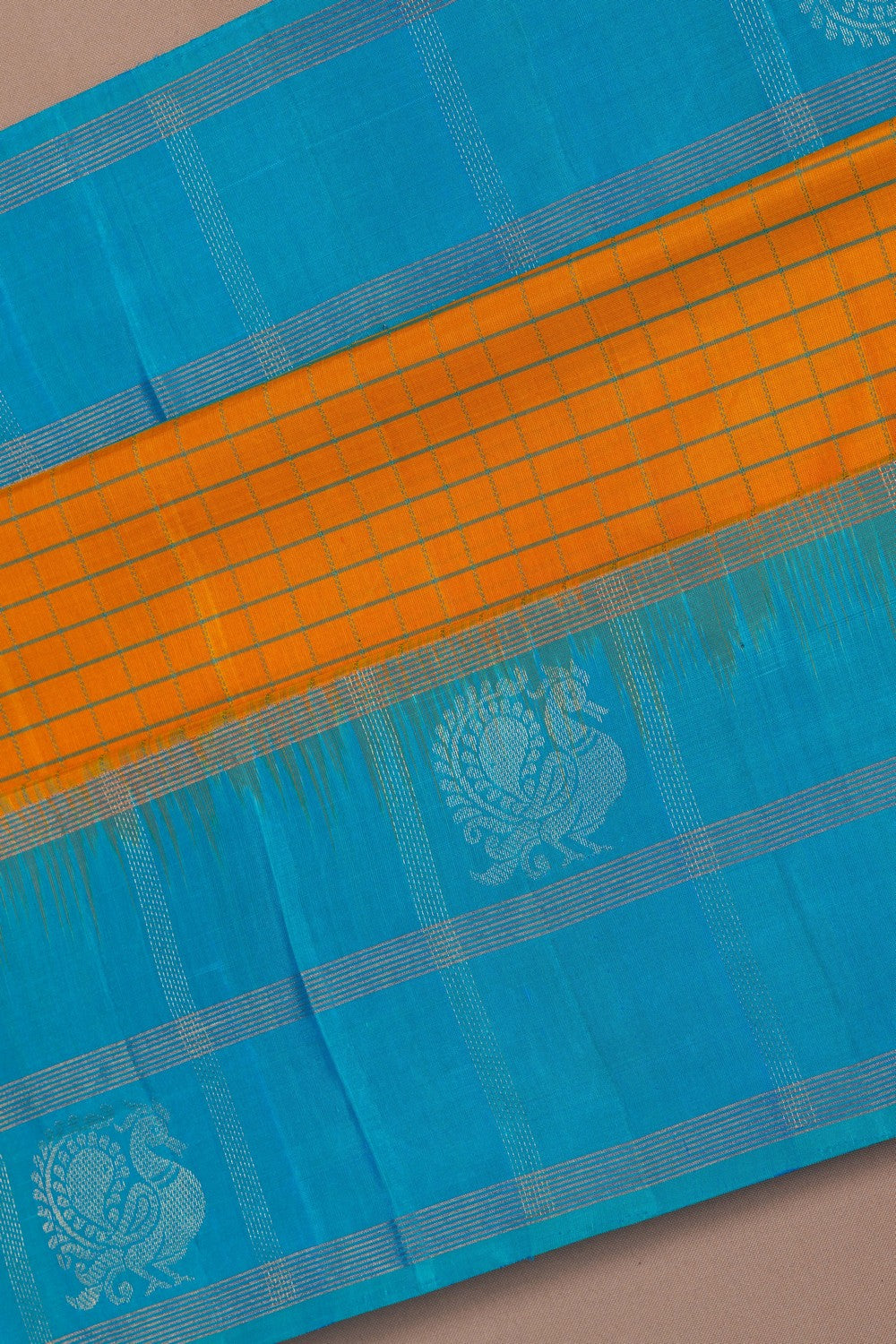 Image of South Silk Mustard Saree