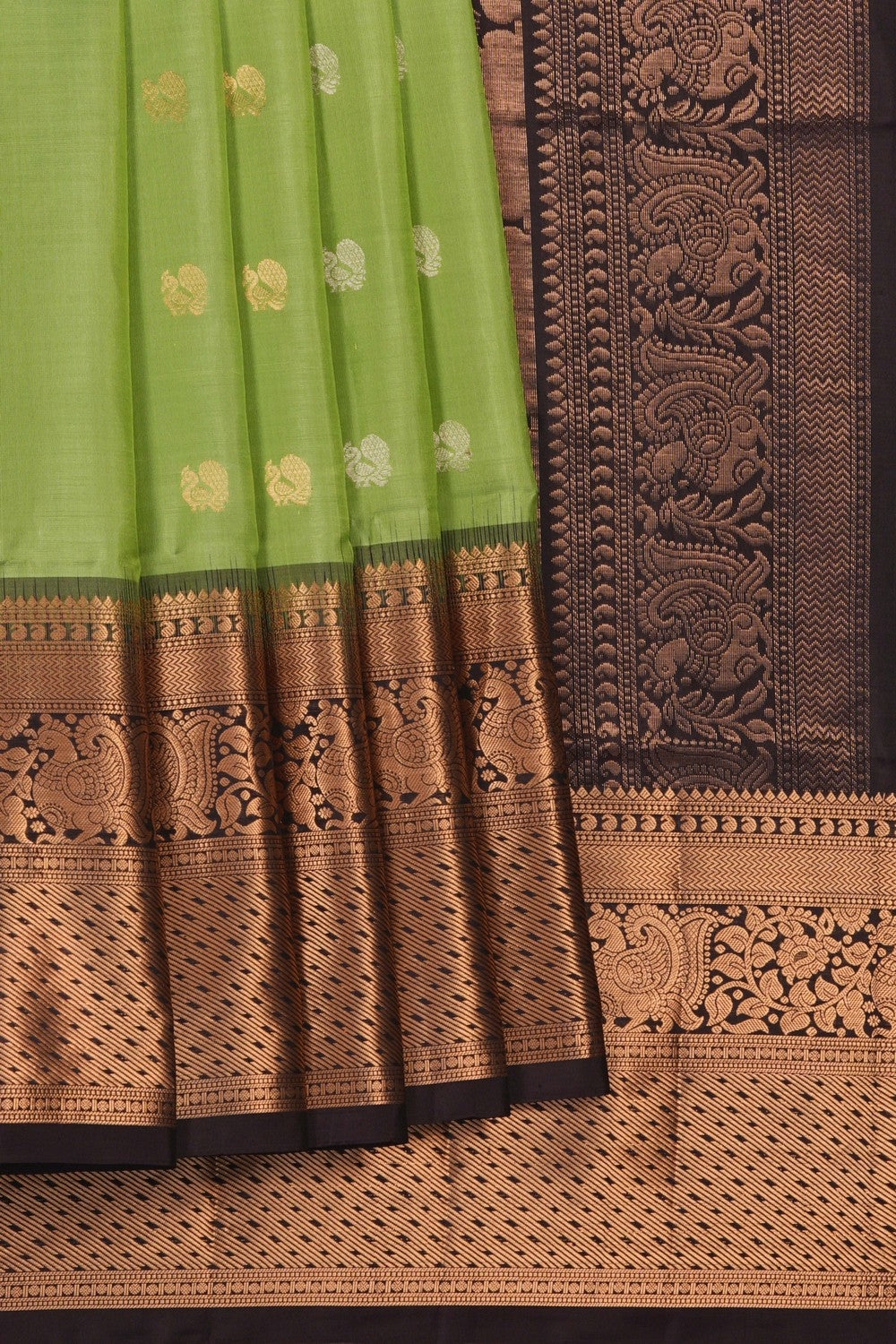 Image of South Silk Mint Green Saree