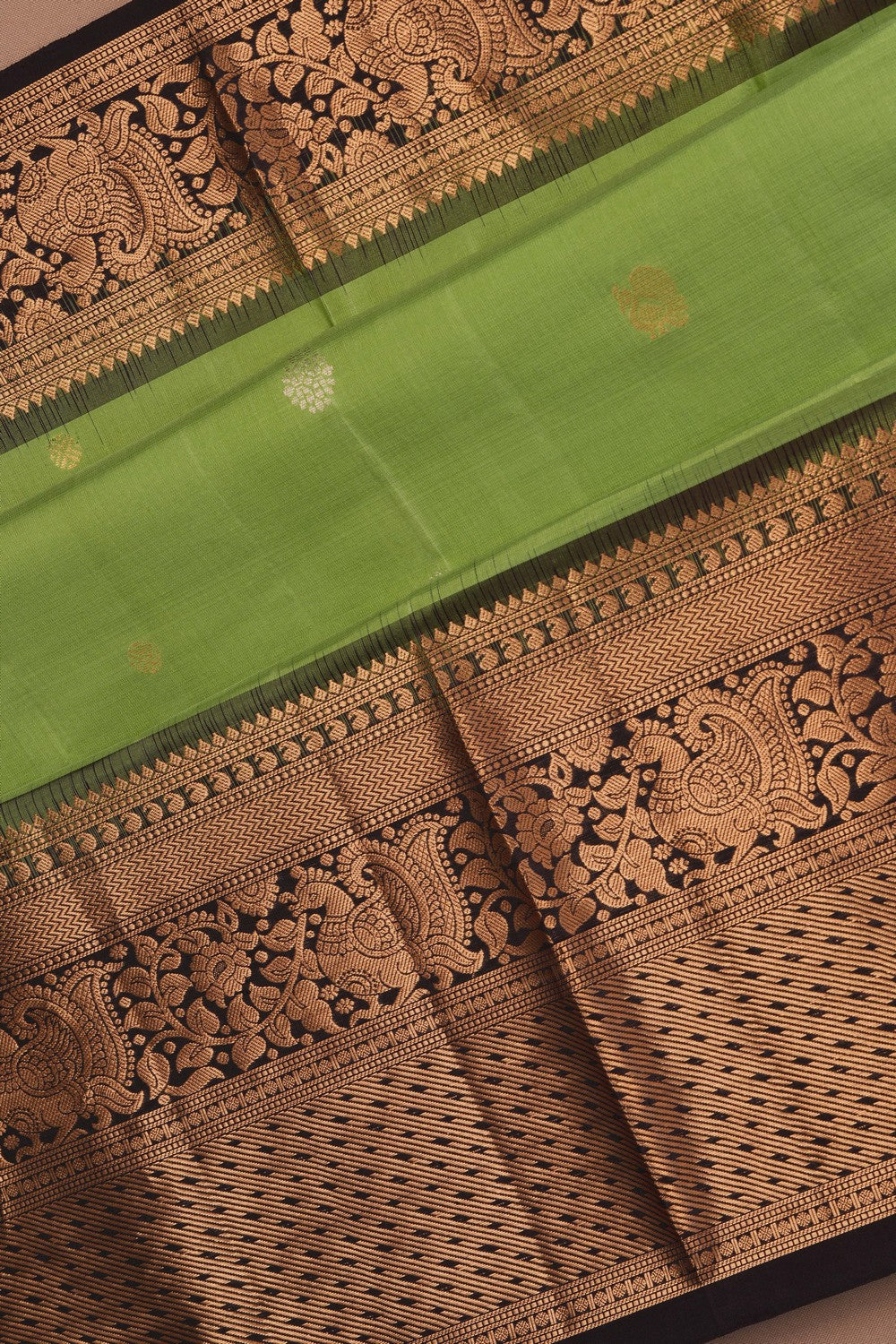 Image of South Silk Mint Green Saree