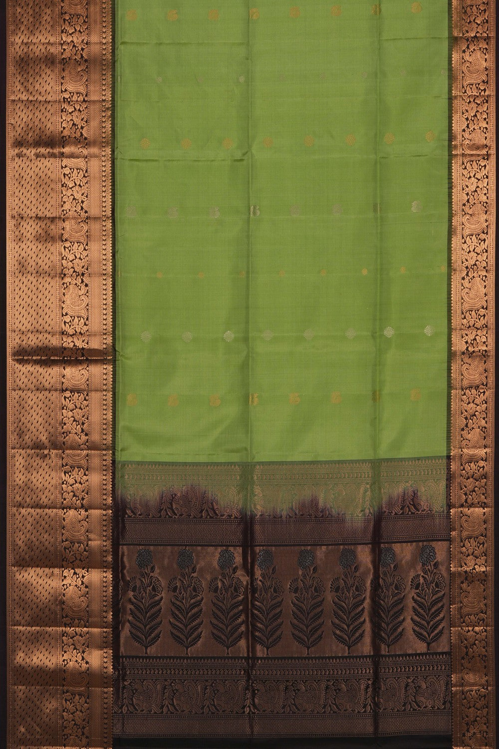 Image of South Silk Mint Green Saree