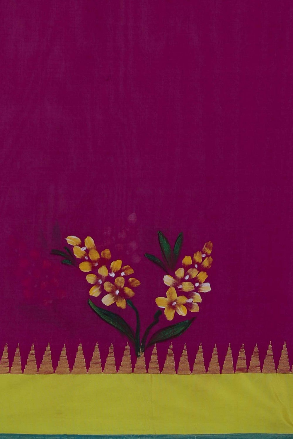 Ponduru Cotton Magenta Pink Saree