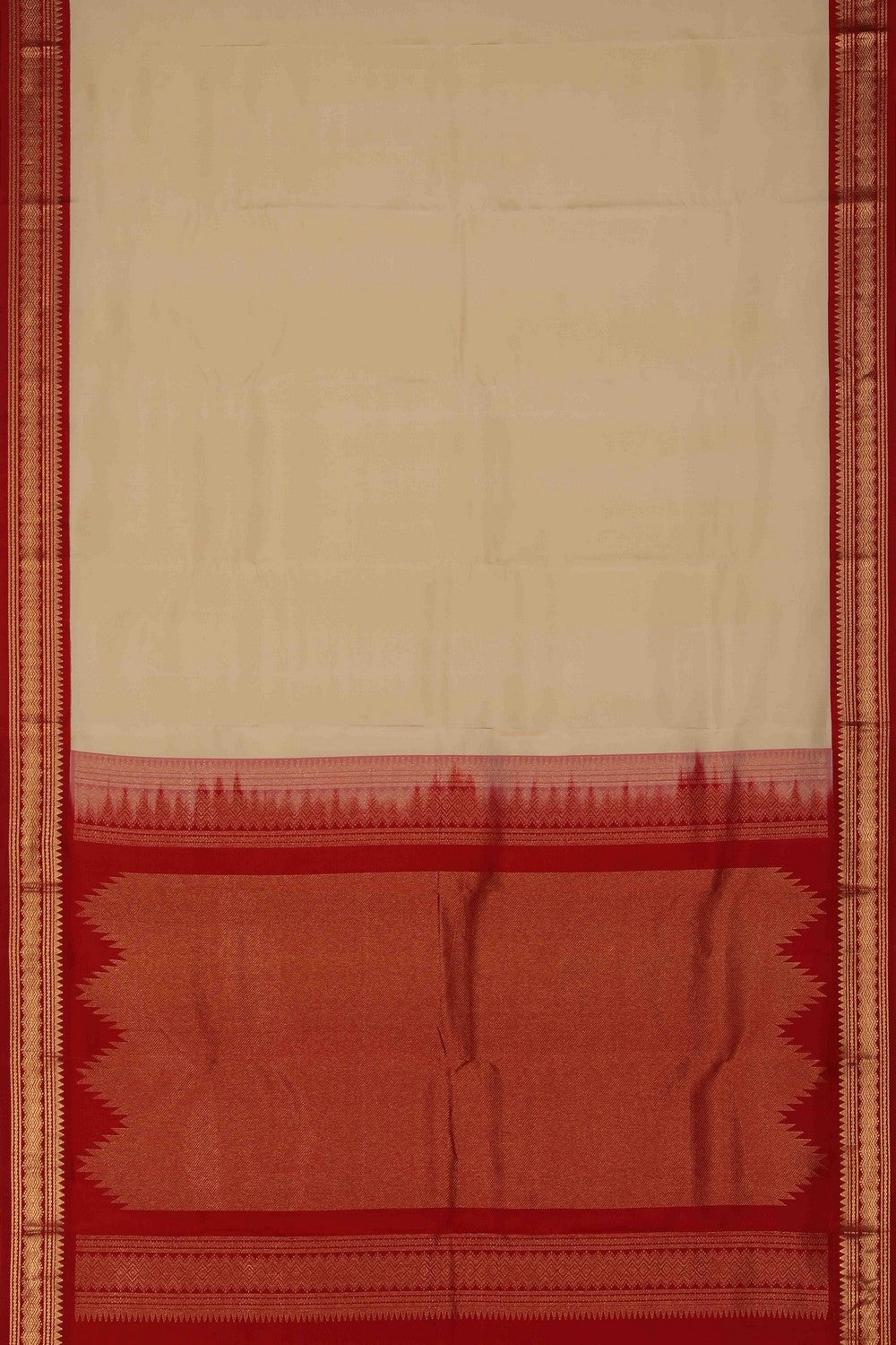 Image of South Silk Cream Saree