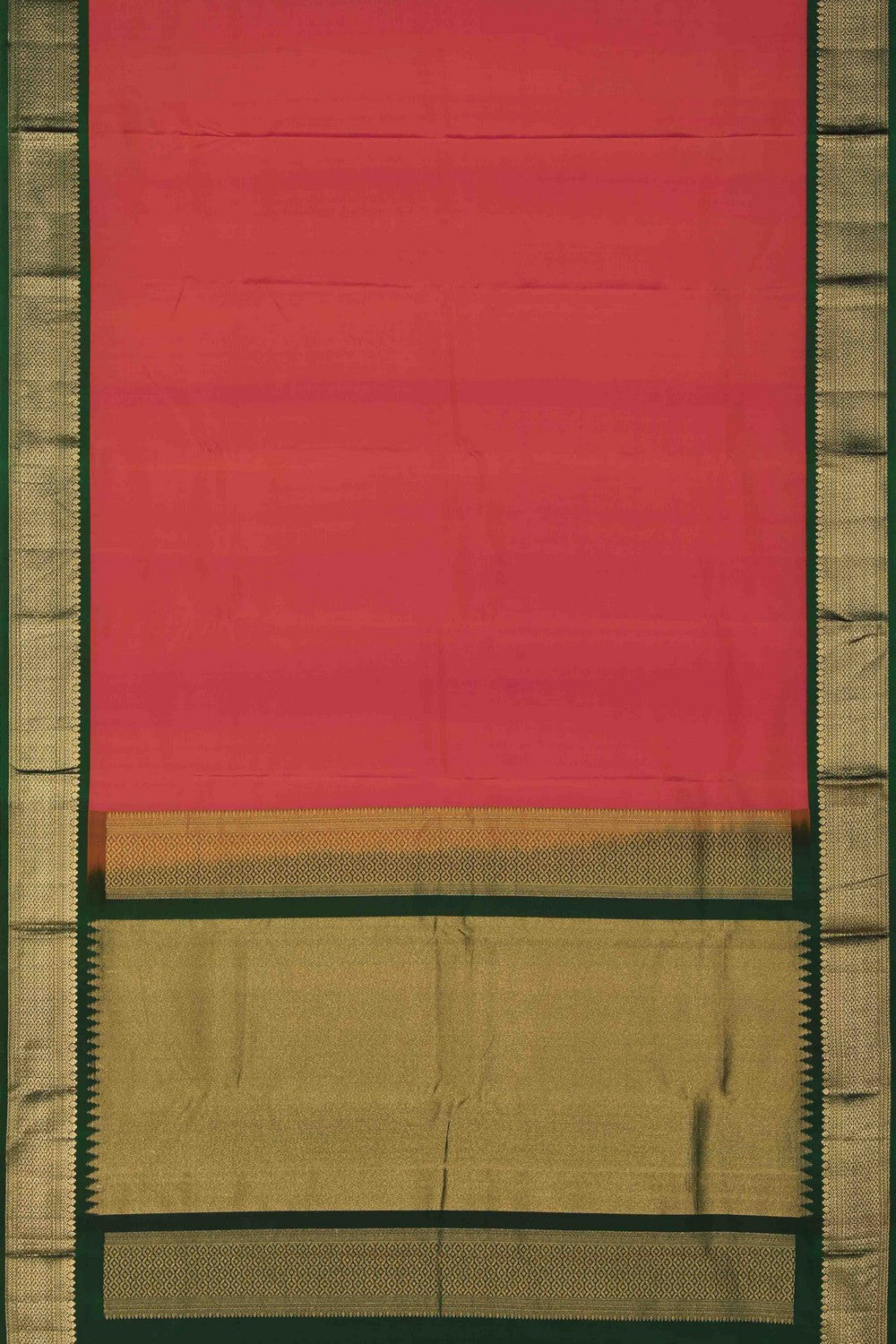 Image of South Silk Fuchsia Pink Saree