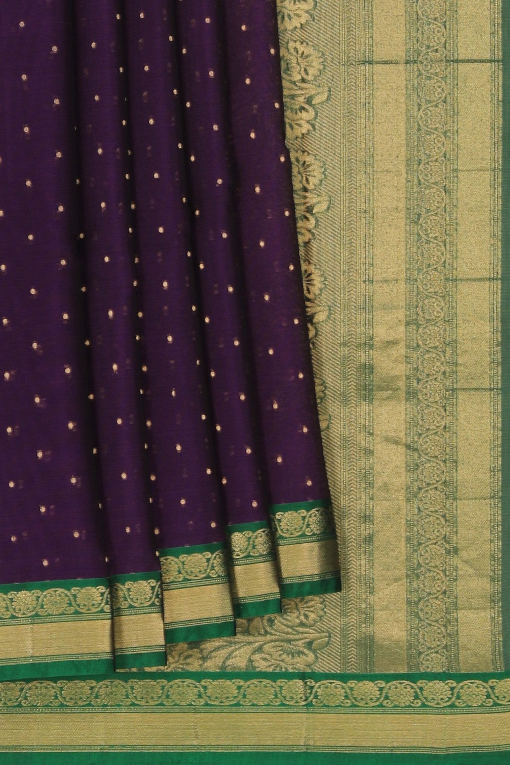 South Cotton Silk Purple Saree