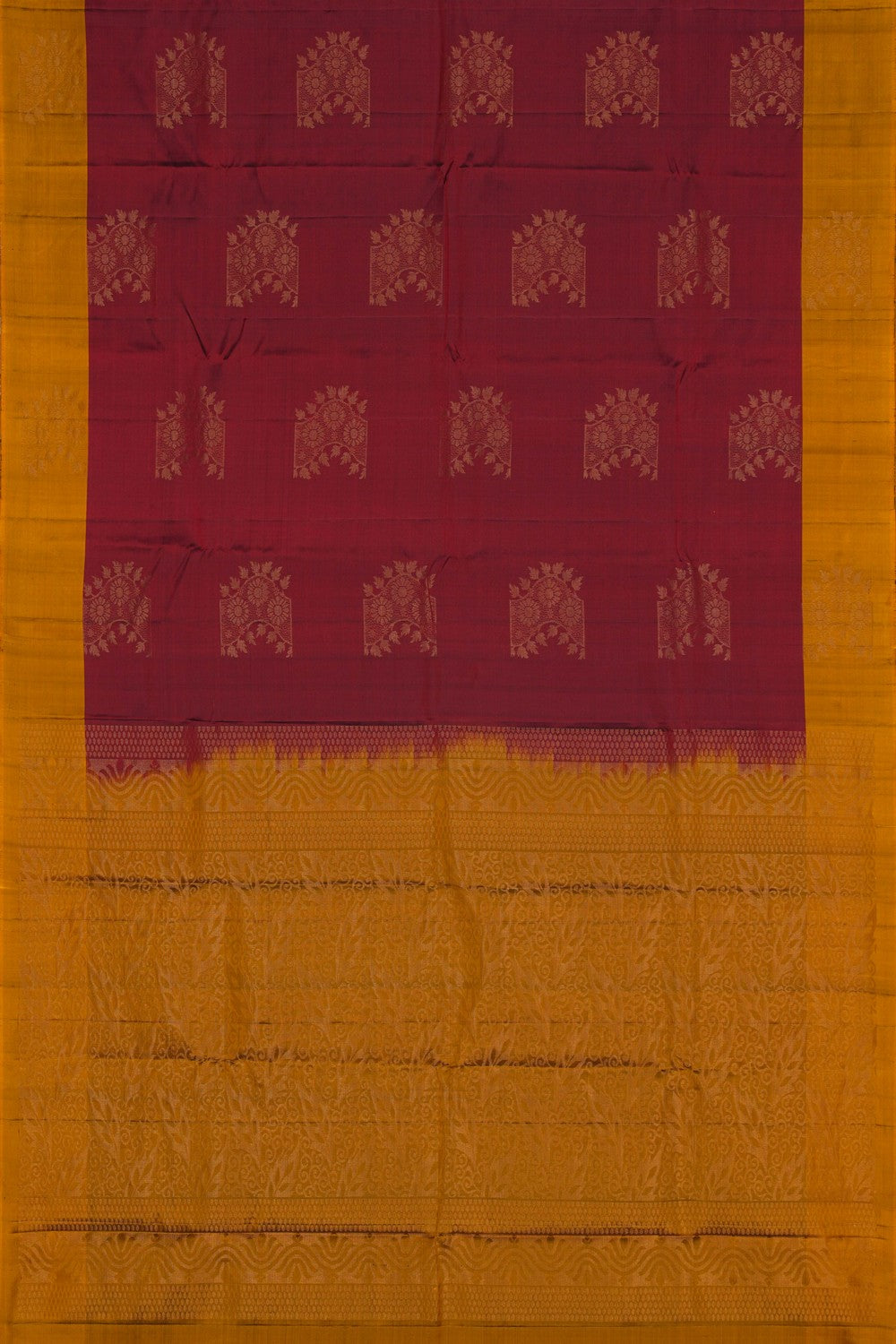 Image of South Silk Maroon Saree