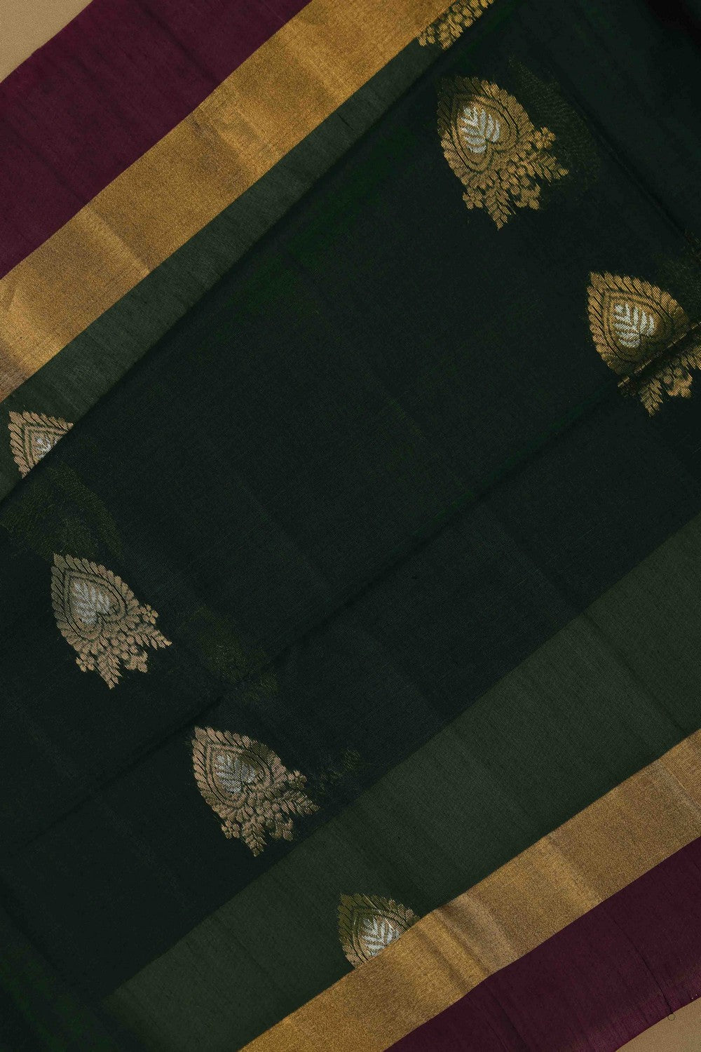 Image of South Cotton-Silk Green Saree