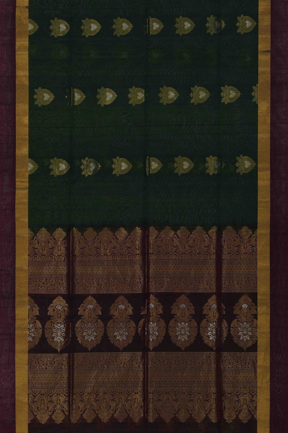 Image of South Cotton-Silk Green Saree