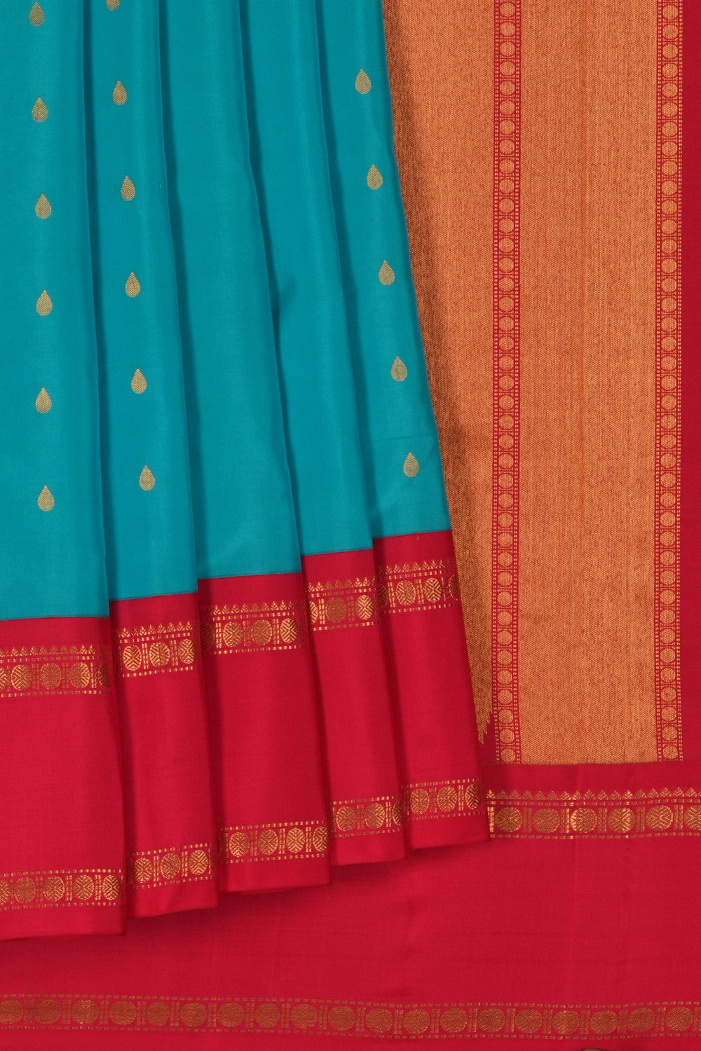 South Silk Blue Saree