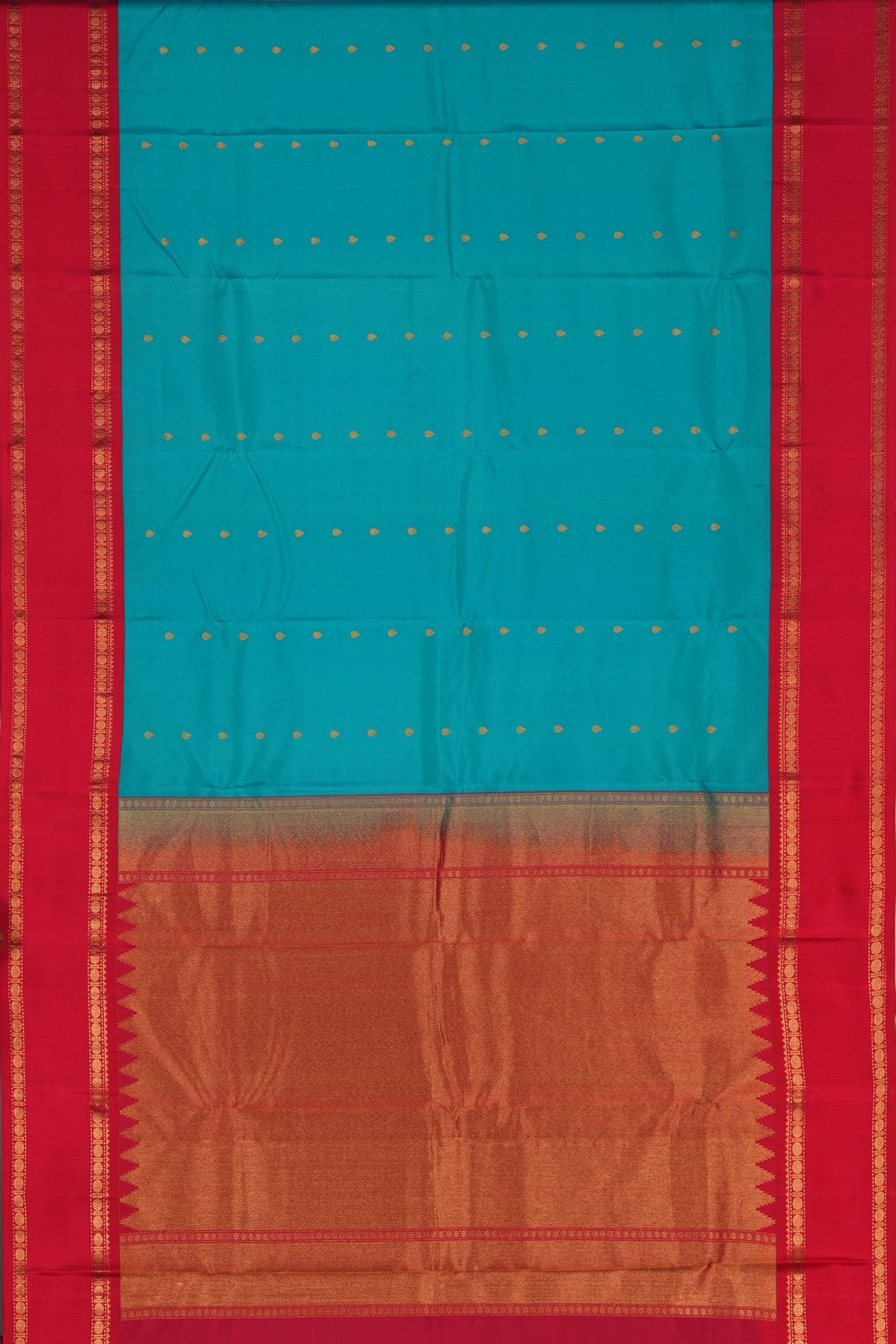 Image of South Silk Blue Saree