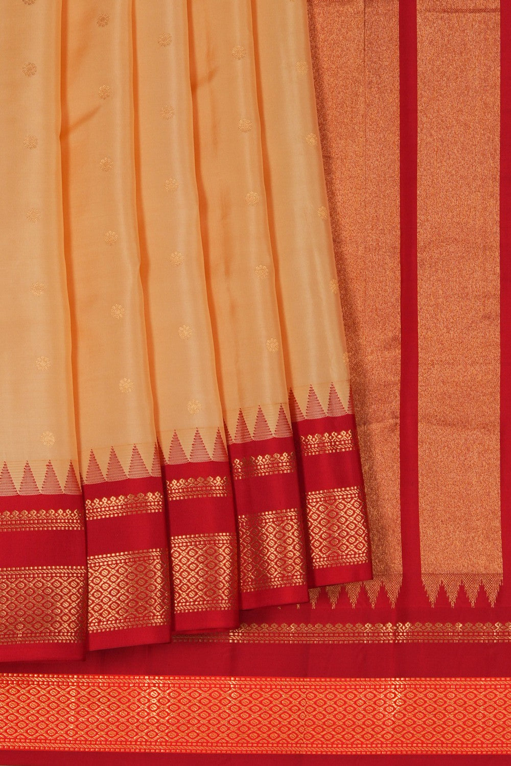 Image of South Silk Cream Saree
