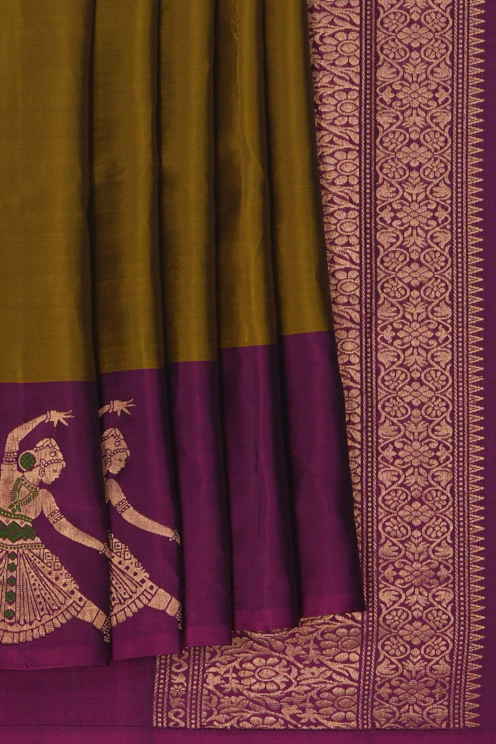 South Silk Moss Green Saree