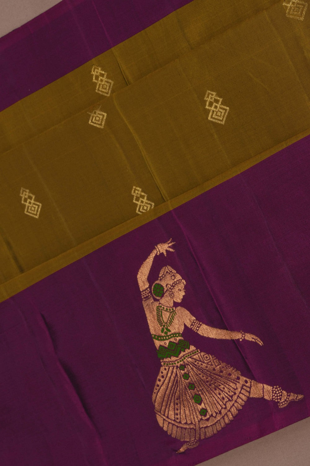 South Silk Moss Green Saree