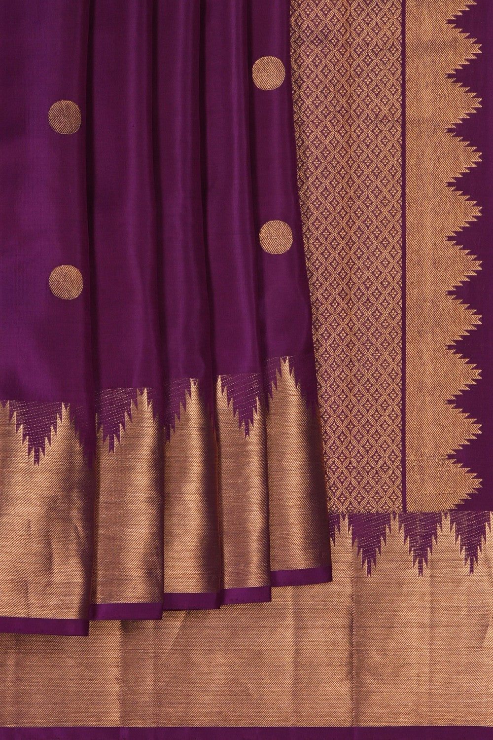 Image of South Silk Violet Saree