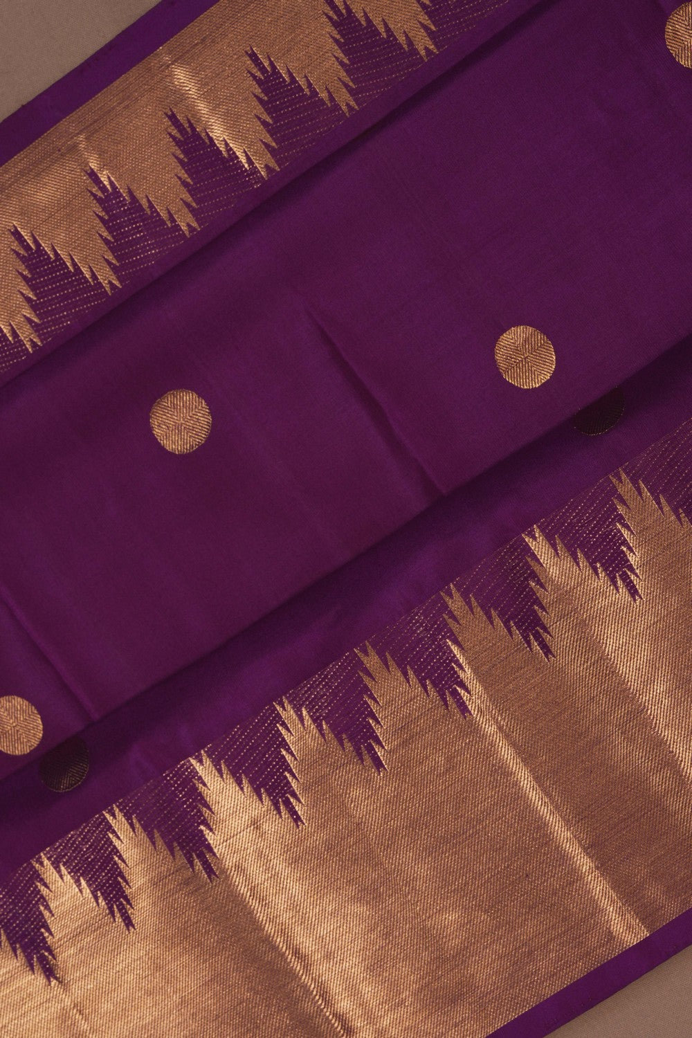 South Silk Violet Saree