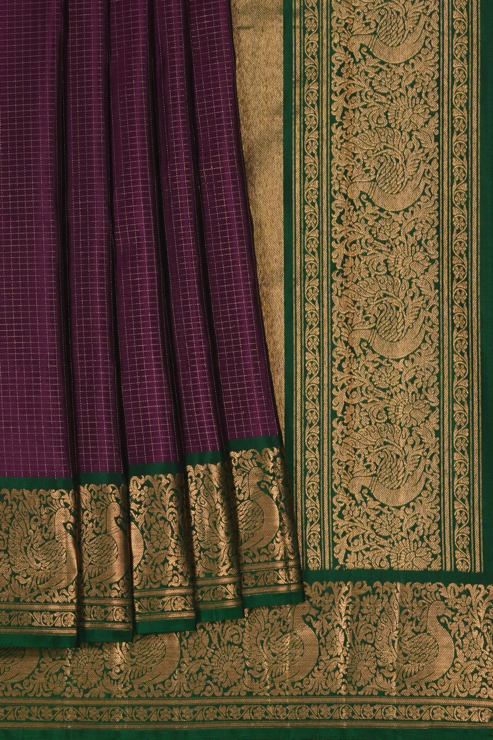 South Silk Purple Saree
